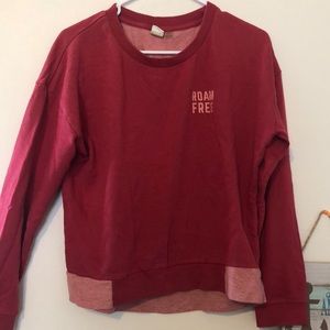 Red sweater, size M